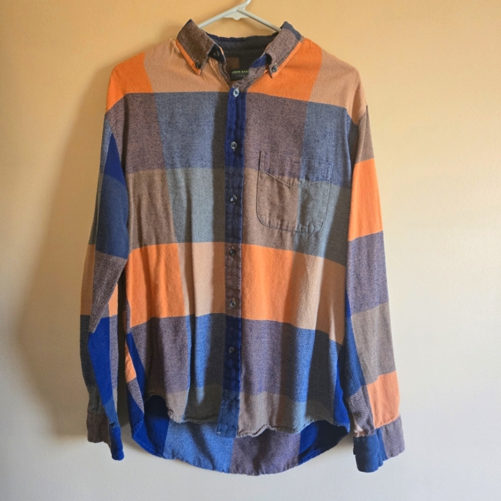 John Bartlett Plaid Flannel PTP=20.5"
